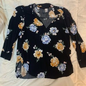 H&M Floral Blouse size small